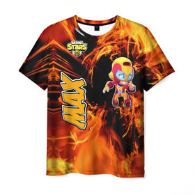 Мужская футболка 3D Brawl Stars (Мах): в Ухте, 100% полиэфир | прямой крой, круглый вырез горловины, длина до линии бедер | brawl | moba | stars | supercell | игра | мах