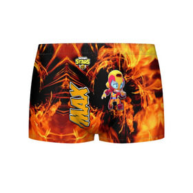Мужские трусы 3D с принтом Brawl Stars (Мах) в Ухте, 50% хлопок, 50% полиэстер | классическая посадка, на поясе мягкая тканевая резинка | Тематика изображения на принте: brawl | moba | stars | supercell | игра | мах