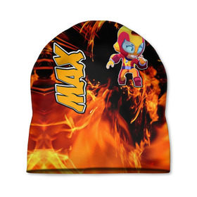 Шапка 3D с принтом Brawl Stars (Мах) в Ухте, 100% полиэстер | универсальный размер, печать по всей поверхности изделия | Тематика изображения на принте: brawl | moba | stars | supercell | игра | мах