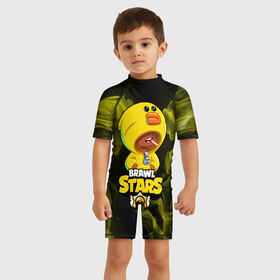 Детский купальный костюм 3D с принтом Brawl Stars SALLY LEON в Ухте, Полиэстер 85%, Спандекс 15% | застежка на молнии на спине | 8 bit | 8 бит | brawl | brawl stars | crow | leon | shark | stars | акула | бравл | бравл старс | браво старс | игра | компьютерная | кров | леон | леон акула | онлайн | старс | шарк