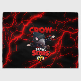Плед 3D с принтом  BRAWL STARS CROW | БРАВЛ СТАРС ЛЕОН в Ухте, 100% полиэстер | закругленные углы, все края обработаны. Ткань не мнется и не растягивается | brawl stars | crow | leon | leon shark | sally leon | shark | stars | акула | берли | ворон | леон | леон акула | спайк | эль примо