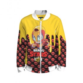 Детский бомбер 3D BRAWL STARS MAX.: в Ухте, 100% полиэстер | застегивается на молнию, по бокам два кармана без застежек, мягкие манжеты, по низу бомбера и на воротнике — эластичная резинка | bib | brawl stars | bull | colt | crow | leon | leon shark | max | moba | sally leon | shark | акула | берли | биби | бравл старс | ворон | жанр | игра | кольт | леон | леон акула | макс | нита | спайк | шелли