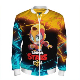 Мужской бомбер 3D BRAWL STARS MAX.: в Ухте, 100% полиэстер | застегивается на молнию, по бокам два кармана без застежек, по низу бомбера и на воротнике - эластичная резинка | bib | brawl stars | bull | colt | crow | leon | leon shark | max | moba | sally leon | shark | акула | берли | биби | бравл старс | ворон | жанр | игра | кольт | леон | леон акула | макс | нита | спайк | шелли