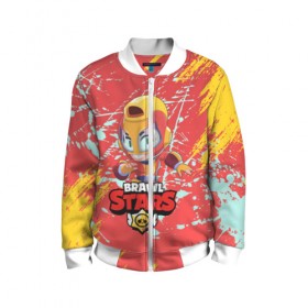 Детский бомбер 3D BRAWL STARS MAX.: в Ухте, 100% полиэстер | застегивается на молнию, по бокам два кармана без застежек, мягкие манжеты, по низу бомбера и на воротнике — эластичная резинка | bib | brawl stars | bull | colt | crow | leon | leon shark | max | moba | sally leon | shark | акула | берли | биби | бравл старс | ворон | жанр | игра | кольт | леон | леон акула | макс | нита | спайк | шелли