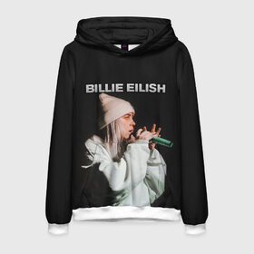 Мужская толстовка 3D с принтом BILLIE EILISH в Ухте, 100% полиэстер | двухслойный капюшон со шнурком для регулировки, мягкие манжеты на рукавах и по низу толстовки, спереди карман-кенгуру с мягким внутренним слоем. | ayelish | bad guy | bellyache | bilie eilish | bilie elish | billie | billie eilish | eilish | electronic | elish | music | били айлиш | билли айлиш | эйлиш | элиш