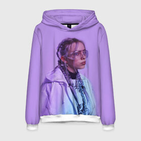 Мужская толстовка 3D с принтом BILLIE EILISH в Ухте, 100% полиэстер | двухслойный капюшон со шнурком для регулировки, мягкие манжеты на рукавах и по низу толстовки, спереди карман-кенгуру с мягким внутренним слоем. | ayelish | bad guy | bellyache | bilie eilish | bilie elish | billie | billie eilish | eilish | electronic | elish | music | били айлиш | билли айлиш | эйлиш | элиш