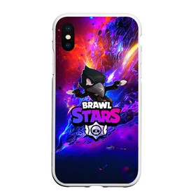 Чехол для iPhone XS Max матовый с принтом BRAWL STARS CROW в Ухте, Силикон | Область печати: задняя сторона чехла, без боковых панелей | bibi | brawl stars | brock | bull | crow | dinomike | el primo | leon | mobile game | nita | poko | ricochet | stars | tara | бравл старс | ворон | леон | мобильные игры