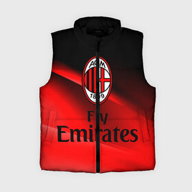Женский жилет утепленный 3D с принтом Милан в Ухте,  |  | италия | милан | фк милан | футбол