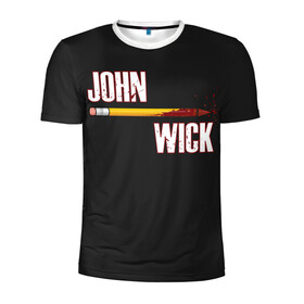 Мужская футболка 3D спортивная с принтом John Wick в Ухте, 100% полиэстер с улучшенными характеристиками | приталенный силуэт, круглая горловина, широкие плечи, сужается к линии бедра | baba yaga | chapter | franchise | halle berry | john wick | keanu reeves | parabellum | баба яга | глава | джон уик 3 | киану ривз | парабеллум | франшиза