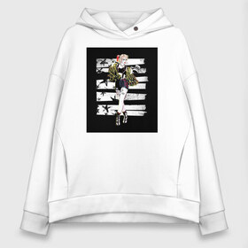 Женское худи Oversize хлопок с принтом Харли Квин в Ухте, френч-терри — 70% хлопок, 30% полиэстер. Мягкий теплый начес внутри —100% хлопок | боковые карманы, эластичные манжеты и нижняя кромка, капюшон на магнитной кнопке | birds of prey | harley quinn | марго робби | потрясающая история харли квин | харли квин | хищные птицы
