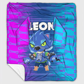 Плед с рукавами с принтом BRAWL STARS LEON ОБОРОТЕНЬ в Ухте, 100% полиэстер | Закругленные углы, все края обработаны. Ткань не мнется и не растягивается. Размер 170*145 | bib | brawl stars | colt | crow | el brown | leon | leon shark | max | moba | sally leon | shark | акула | берли | биби | бравл старс | браун | ворон | жанр | игра | кольт | леон | леон акула | макс | нита | шелли