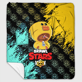 Плед с рукавами с принтом BRAWL STARS SALLY LEON в Ухте, 100% полиэстер | Закругленные углы, все края обработаны. Ткань не мнется и не растягивается. Размер 170*145 | bib | brawl stars | colt | crow | el brown | leon | leon shark | max | moba | sally leon | shark | акула | берли | биби | бравл старс | браун | ворон | жанр | игра | кольт | леон | леон акула | макс | нита | шелли