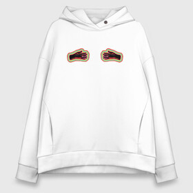 Женское худи Oversize хлопок с принтом Black mask club в Ухте, френч-терри — 70% хлопок, 30% полиэстер. Мягкий теплый начес внутри —100% хлопок | боковые карманы, эластичные манжеты и нижняя кромка, капюшон на магнитной кнопке | birds of prey | harley quinn | потрясающая история харли квин | харли квин | хищные птицы