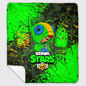 Плед с рукавами с принтом BRAWL STARS LEON в Ухте, 100% полиэстер | Закругленные углы, все края обработаны. Ткань не мнется и не растягивается. Размер 170*145 | bib | brawl stars | colt | crow | el brown | leon | leon shark | max | moba | sally leon | shark | акула | берли | биби | бравл старс | браун | ворон | жанр | игра | кольт | леон | леон акула | макс | нита | шелли