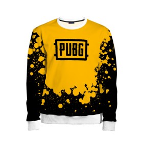 Детский свитшот 3D с принтом PUBG в Ухте, 100% полиэстер | свободная посадка, прямой крой, мягкая тканевая резинка на рукавах и понизу свитшота | battle royal | playerunknowns battlegrounds | pubg | пабг | пубг
