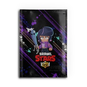 Обложка для автодокументов с принтом BRAWL STARS BIBI. в Ухте, натуральная кожа |  размер 19,9*13 см; внутри 4 больших “конверта” для документов и один маленький отдел — туда идеально встанут права | bib | brawl stars | colt | crow | el brown | leon | leon shark | max | moba | sally leon | shark | акула | берли | биби | бравл старс | браун | ворон | жанр | игра | кольт | леон | леон акула | макс | нита | шелли