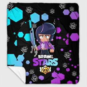 Плед с рукавами с принтом BRAWL STARS BIBI в Ухте, 100% полиэстер | Закругленные углы, все края обработаны. Ткань не мнется и не растягивается. Размер 170*145 | bib | brawl stars | colt | crow | el brown | leon | leon shark | max | moba | sally leon | shark | акула | берли | биби | бравл старс | браун | ворон | жанр | игра | кольт | леон | леон акула | макс | нита | шелли