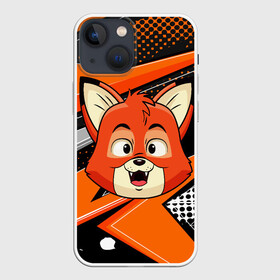 Чехол для iPhone 13 mini с принтом Рыжая лисичка в Ухте,  |  | fox | венок | лиса | лисенок | лисичка | полевые цветы | полынь | ромашки | цветы