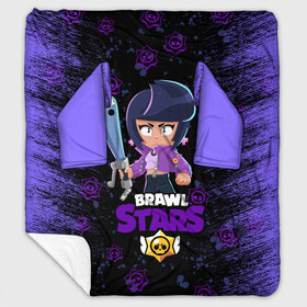 Плед с рукавами с принтом BRAWL STARS BIBI в Ухте, 100% полиэстер | Закругленные углы, все края обработаны. Ткань не мнется и не растягивается. Размер 170*145 | bib | brawl stars | colt | crow | el brown | leon | leon shark | max | moba | sally leon | shark | акула | берли | биби | бравл старс | браун | ворон | жанр | игра | кольт | леон | леон акула | макс | нита | шелли