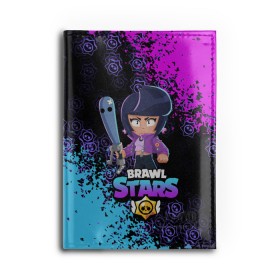 Обложка для автодокументов с принтом BRAWL STARS BIBI. в Ухте, натуральная кожа |  размер 19,9*13 см; внутри 4 больших “конверта” для документов и один маленький отдел — туда идеально встанут права | bib | brawl stars | colt | crow | el brown | leon | leon shark | max | moba | sally leon | shark | акула | берли | биби | бравл старс | браун | ворон | жанр | игра | кольт | леон | леон акула | макс | нита | шелли