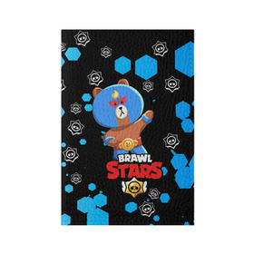 Обложка для паспорта матовая кожа с принтом BRAWL STARS EL BROWN. в Ухте, натуральная матовая кожа | размер 19,3 х 13,7 см; прозрачные пластиковые крепления | bib | brawl stars | colt | crow | el brown | leon | leon shark | max | moba | sally leon | shark | акула | берли | биби | бравл старс | браун | ворон | жанр | игра | кольт | леон | леон акула | макс | нита | шелли