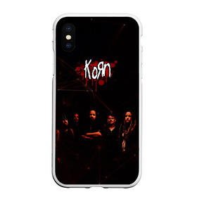 Чехол для iPhone XS Max матовый с принтом Korn в Ухте, Силикон | Область печати: задняя сторона чехла, без боковых панелей | korn | корн | музыка | рок