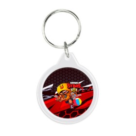 Брелок круглый с принтом Brawl stars в Ухте, пластик и полированная сталь | круглая форма, металлическое крепление в виде кольца | brawl | brawl stars | brawler | brawlstars | brawlstarsga | brawlstarsmemes | brawl_stars | clashofclans | clashroyale | leon | supercell | бравл | бравлстарс | лион | мемы | утка