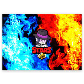 Поздравительная открытка с принтом BRAWL STARS MORTIS в Ухте, 100% бумага | плотность бумаги 280 г/м2, матовая, на обратной стороне линовка и место для марки
 | Тематика изображения на принте: bibi | brawl stars | brock | bull | crow | dinomike | el primo | leon | mobile game | nita | poko | rirochet | stars | tara | бравл стар | ворон | леон | мобильные игры