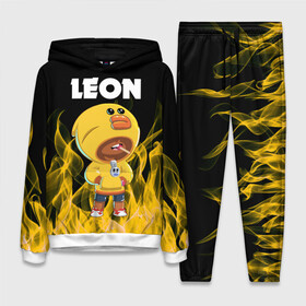 Женский костюм 3D (с толстовкой) с принтом BRAWL STARS SALLY LEON. в Ухте,  |  | bib | brawl stars | colt | crow | el brown | leon | leon shark | max | moba | sally leon | shark | акула | берли | биби | бравл старс | браун | ворон | жанр | игра | кольт | леон | леон акула | макс | нита | шелли