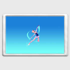 Магнит 45*70 с принтом Фигурное катание в Ухте, Пластик | Размер: 78*52 мм; Размер печати: 70*45 | figure skating | коньки | конькобежный спорт | фигурное катание