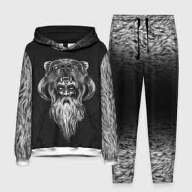 Мужской костюм 3D (с толстовкой) с принтом Велес в Ухте,  |  | Тематика изображения на принте: бог | божество | древнерусский | жрец | медведь | мифология | пантеон | русский | русь | скандинавы | славяне | старец | языческий