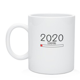 Кружка с принтом Загрузка 2020 года в Ухте, керамика | объем — 330 мл, диаметр — 80 мм. Принт наносится на бока кружки, можно сделать два разных изображения | 
