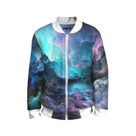 Детский бомбер 3D космос фрактал: в Ухте, 100% полиэстер | застегивается на молнию, по бокам два кармана без застежек, мягкие манжеты, по низу бомбера и на воротнике — эластичная резинка | абстракция | космос | фрактал