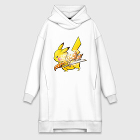 Платье-худи хлопок с принтом Пика_Самурай в Ухте,  |  | anime | onime | picachu | pika | pikachu | samurai | zenitsu agatsuma | аниме | анимэ | без | в | готов | дзэницу агацума | зен | и | катана | кимано | меч | молнии | молния | на | ониме | онимэ | пакемон | пика | пикачу | плащ | покемон