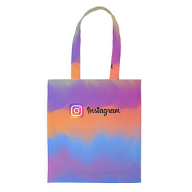 Шоппер 3D с принтом Instagram. в Ухте, 100% полиэстер | Плотность: 200 г/м2; Размер: 34×35 см; Высота лямок: 30 см | insta | instagram | instagramm | social | видео | инста | инстаграм | инстаграмм | приложение | социальная сеть | фото