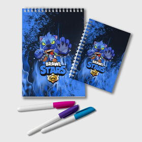 Блокнот с принтом Brawl Stars LEON в Ухте, 100% бумага | 48 листов, плотность листов — 60 г/м2, плотность картонной обложки — 250 г/м2. Листы скреплены удобной пружинной спиралью. Цвет линий — светло-серый
 | brawl | brawl stars | crow | leon | sally | shark | stars | акула | бравл | бравл старс | браво старс | игра | компьютерная | кров | леон | леон акула | онлайн | старс | шарк