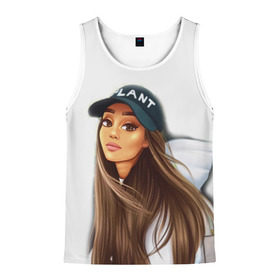 Мужская майка 3D с принтом Ariana Grande (Ариана Гранде) в Ухте, 100% полиэстер | круглая горловина, приталенный силуэт, длина до линии бедра. Пройма и горловина окантованы тонкой бейкой | ariana grande | актриса | американская певица | ариана | ариана гранде | гранде | девушка | музыка | певица | песни | продюсер