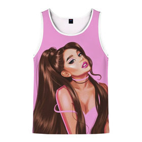 Мужская майка 3D с принтом Ariana Grande (Ариана Гранде) в Ухте, 100% полиэстер | круглая горловина, приталенный силуэт, длина до линии бедра. Пройма и горловина окантованы тонкой бейкой | ariana grande | актриса | американская певица | ариана | ариана гранде | гранде | девушка | музыка | певица | песни | продюсер
