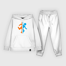 Детский костюм хлопок (с толстовкой) с принтом PORTAL 2 | ПОРТАЛ 2 в Ухте,  |  | Тематика изображения на принте: aperture laboratories | glados | portal | portal 2 | valve | гладос | портал | портал 2 | челл