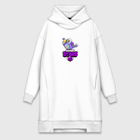 Платье-худи хлопок с принтом BRAWL STARS:РИКОШЕТ в Ухте,  |  | bibi | brawl stars | brock | bull | crow | dinomike | el primo | leon | mobile game | nita | poko | ricochet | stars | tara | бравл старс | ворон | леон | мобильные игры