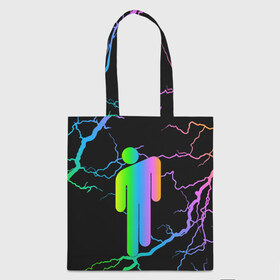 Сумка 3D повседневная с принтом BILLIE EILISH в Ухте, 100% полиэстер | Плотность: 200 г/м2; Размер: 34×35 см; Высота лямок: 30 см | be | billie | billie eilish | blohsh | ghoul | билли | билли айлиш