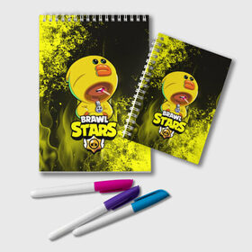 Блокнот с принтом Brawl Stars SALLY LEON в Ухте, 100% бумага | 48 листов, плотность листов — 60 г/м2, плотность картонной обложки — 250 г/м2. Листы скреплены удобной пружинной спиралью. Цвет линий — светло-серый
 | brawl | brawl stars | crow | leon | sally | shark | stars | акула | бравл | бравл старс | браво старс | игра | компьютерная | кров | леон | леон акула | онлайн | старс | шарк