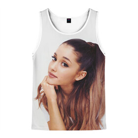 Мужская майка 3D с принтом Ariana Grande (Ариана Гранде) в Ухте, 100% полиэстер | круглая горловина, приталенный силуэт, длина до линии бедра. Пройма и горловина окантованы тонкой бейкой | ariana grande | актриса | американская певица | ариана | ариана гранде | гранде | девушка | музыка | певица | песни | продюсер