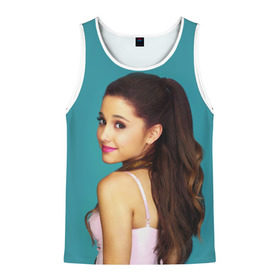 Мужская майка 3D с принтом Ariana Grande (Ариана Гранде) в Ухте, 100% полиэстер | круглая горловина, приталенный силуэт, длина до линии бедра. Пройма и горловина окантованы тонкой бейкой | ariana grande | актриса | американская певица | ариана | ариана гранде | гранде | девушка | музыка | певица | песни | продюсер