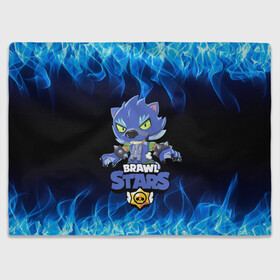 Плед 3D с принтом BRAWL STARS LEON ОБОРОТЕНЬ. в Ухте, 100% полиэстер | закругленные углы, все края обработаны. Ткань не мнется и не растягивается | bib | brawl stars | colt | crow | el brown | leon | leon shark | max | moba | sally leon | shark | акула | берли | биби | бравл старс | браун | ворон | жанр | игра | кольт | леон | леон акула | макс | нита | шелли