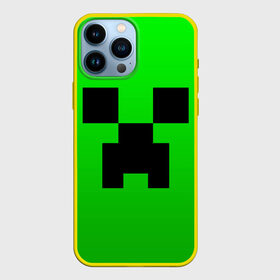 Чехол для iPhone 13 Pro Max с принтом MINECRAFT CREEPER | КРИПЕР в Ухте,  |  | Тематика изображения на принте: block | criper | cube | minecraft | pixel | блок | геометрия | крафт | крипер | кубики | майнкрафт | пиксели