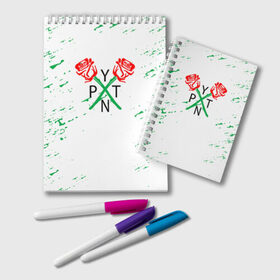 Блокнот с принтом ТИКТОКЕР - PAYTON MOORMEIE в Ухте, 100% бумага | 48 листов, плотность листов — 60 г/м2, плотность картонной обложки — 250 г/м2. Листы скреплены удобной пружинной спиралью. Цвет линий — светло-серый
 | 