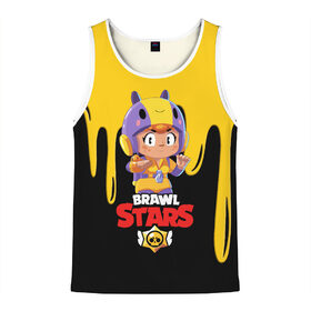Мужская майка 3D с принтом BRAWL STARS BEA в Ухте, 100% полиэстер | круглая горловина, приталенный силуэт, длина до линии бедра. Пройма и горловина окантованы тонкой бейкой | bea | bibi | brawl stars | colt | crow | el brown | leon | leon shark | max | nita | sally leon | shark | акула | беа | берли | биби | бравл старс | браун | ворон | кольт | леон | леон акула | макс | нита | шелли