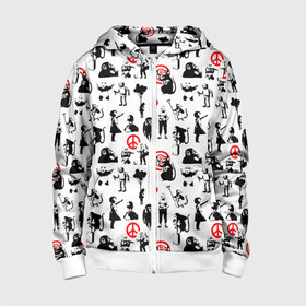 Детская толстовка 3D на молнии Banksy: в Ухте, 100% полиэстер |  манжеты и пояс оформлены широкой мягкой резинкой, двухслойный капюшон со шнурком для регулировки, спереди карманы и застежка-молния
 | banksy | анархизм | андерграунд | антивоенное движение | антиимпериализм | антикапитализм | бенкс | бенкси | бристоль | бэнкс | бэнкси | граффити | нигилизм | стрит арт | художник