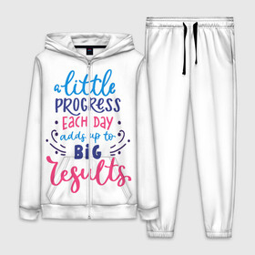 Женский костюм 3D Полезная мотивация для работы: в Ухте,  |  | big | day | each | little | progress | result | английский | большой | день | маленький | надписи | надписи на английском | надпись | прогресс | результат | слова | смс | сообщение | статус | текст